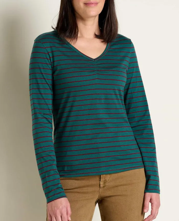 ToadandCo Tops and TShirts Rose Long Sleeve Tee Port Bold Stripe 8211 Women039s