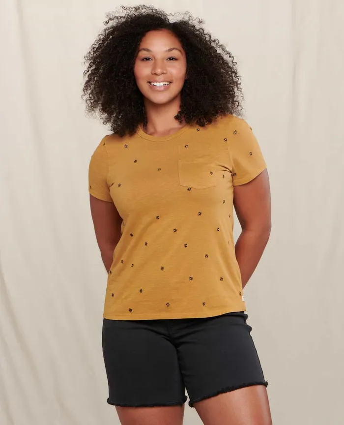 ToadandCo Tops and TShirts Women039s Primo Crew Embroidered Bees Embroidery 8211 Women039s