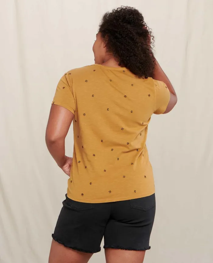 ToadandCo Tops and TShirts Women039s Primo Crew Embroidered Bees Embroidery 8211 Women039s