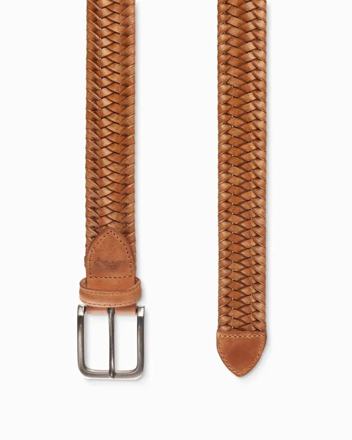 Tommy Bahama Belts Braided Leather Stretch Belt Tan 8211 Men Tommy Bahama Belts Braided Leather Stretch Belt Tan 8211 Men
