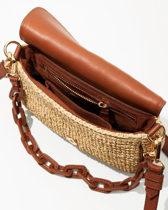 Tommy Bahama Handbags and Clutches Raffia and Leather Chain Crossbody Multicolor 8211 Women Tommy Bahama Handbags and Clutches Raffia and Leather Chain Crossbody Multicolor 8211 Women