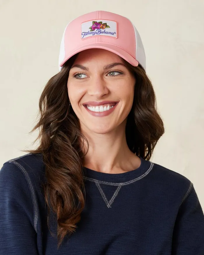 Tommy Bahama Hats and Caps The Belize Hibiscus Cap Pink 8211 Women