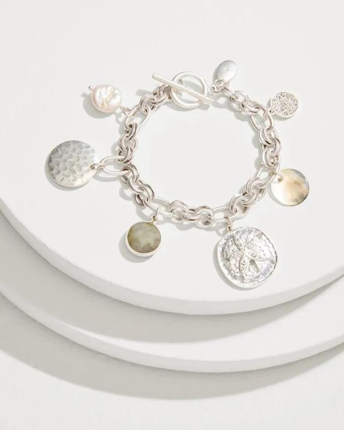 Tommy Bahama Jewelry Marco Island Charm Bracelet Silver 8211 Women