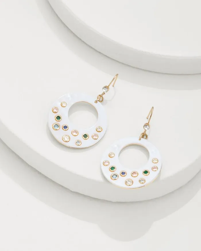 Tommy Bahama Jewelry Tidal Treasure Mother Of Pearl Disc Statement Earrings Gold 8211 Women Tommy Bahama Jewelry Tidal Treasure Mother Of Pearl Disc Statement Earrings Gold 8211 Women