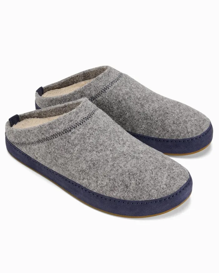 Tommy Bahama Loungewear and Pajamas OluKai Hmani Hulu Felt Mules Graphite 8211 Men
