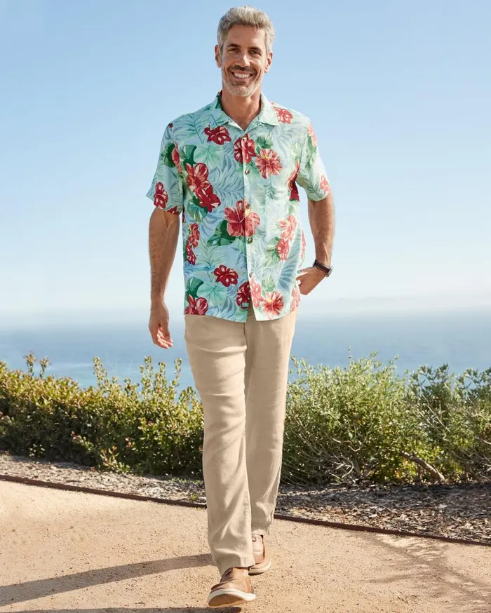 Tommy Bahama Pants and Chinos Beach Coast LinenBlend ElasticWaist Pants Stone Khaki 8211 Men Tommy Bahama Pants and Chinos Beach Coast LinenBlend ElasticWaist Pants Stone Khaki 8211 Men