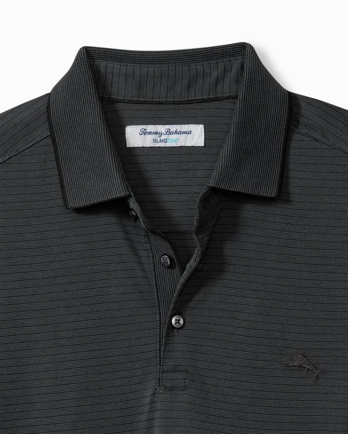 Tommy Bahama Shirts Bay Stripe IslandZone Polo Coal 8211 Men Tommy Bahama Shirts Bay Stripe IslandZone Polo Coal 8211 Men