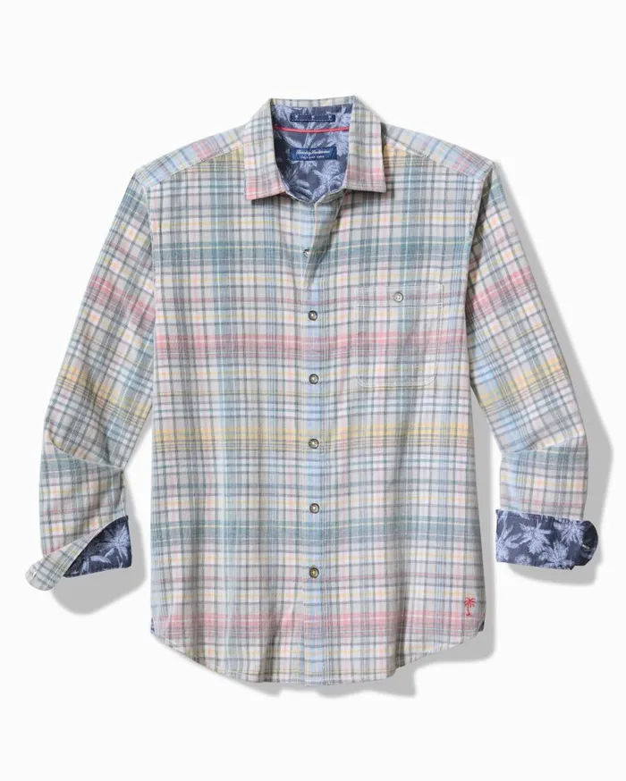 Tommy Bahama Shirts Coastline Cord Stretch Harbor Check Shirt Featherstone 8211 Men
