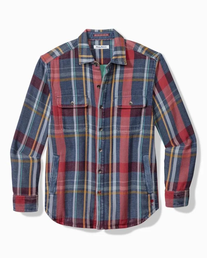 Tommy Bahama Shirts Copper Canyon Shirt Jacket Norse Blue 8211 Men