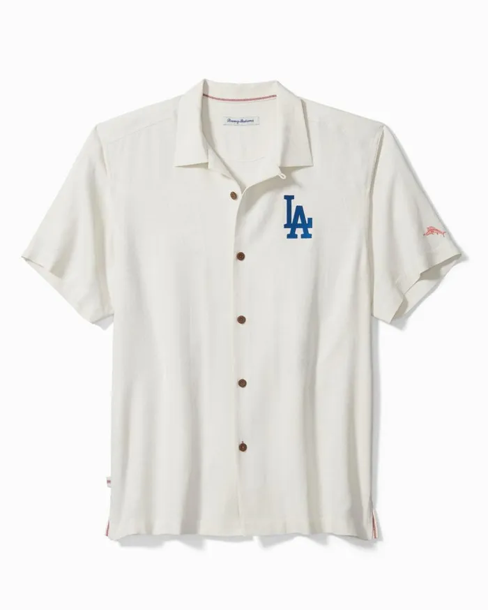 Tommy Bahama Shirts Go Big Or Go Home Silk Camp Shirt Losangelesdodgers 8211 Men Tommy Bahama Shirts Go Big Or Go Home Silk Camp Shirt Losangelesdodgers 8211 Men
