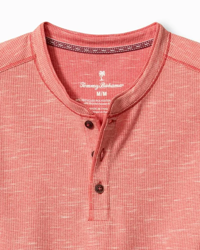 Tommy Bahama Shirts Morro Beach LongSleeve Henley Red Ginger 8211 Men Tommy Bahama Shirts Morro Beach LongSleeve Henley Red Ginger 8211 Men