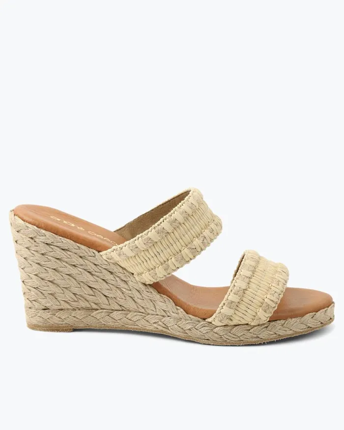 Tommy Bahama Shoes and Sandals Andr Assous Nolita Raffia Wedge Sandals Sand 8211 Women