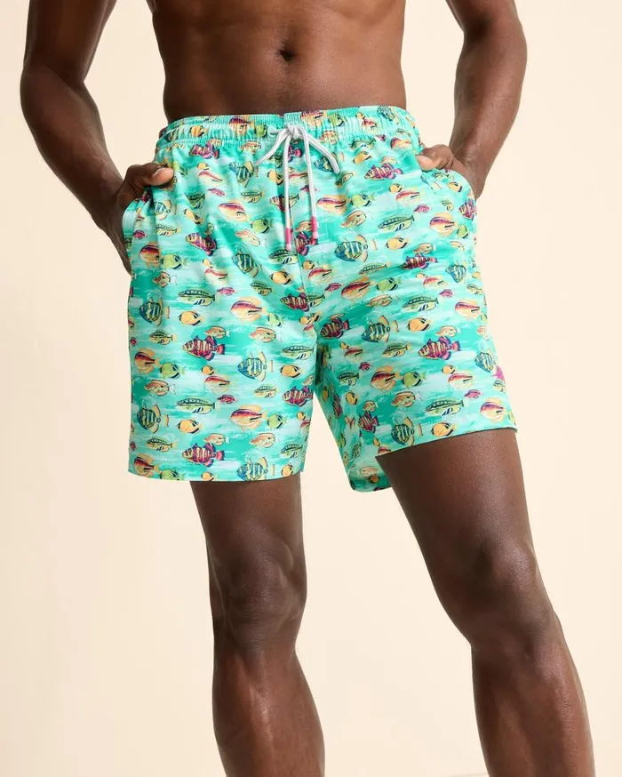 Tommy Bahama Swim and Boardshorts Naples Fintastic 6Inch Swim Trunks Kohala Teal 8211 Men Tommy Bahama Swim and Boardshorts Naples Fintastic 6Inch Swim Trunks Kohala Teal 8211 Men