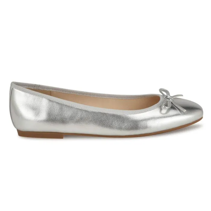 Tootsy Ballet Flats Silver Women Nine West Flats