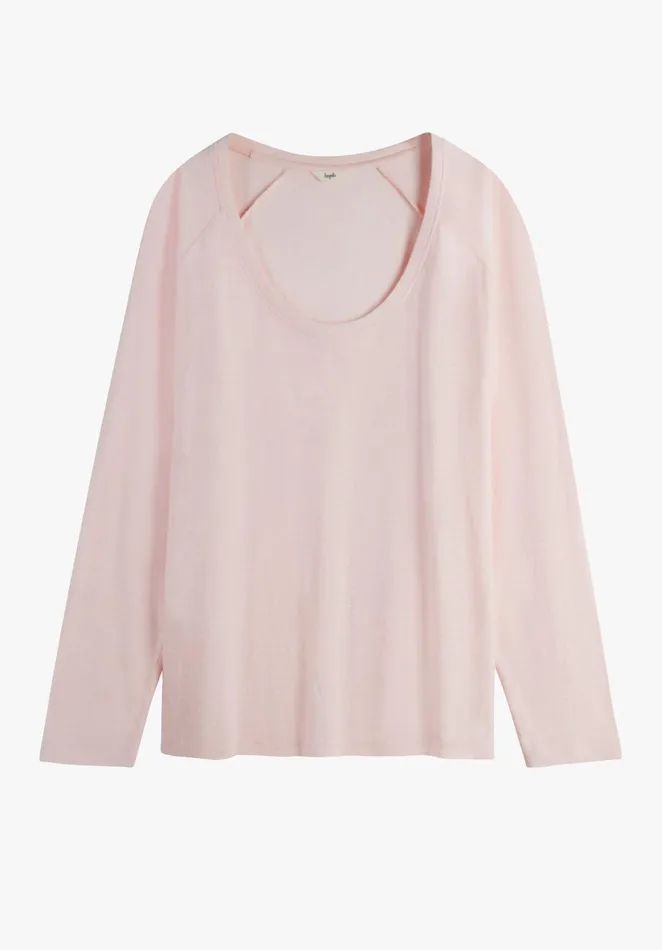 Tops and TShirts Women Hush Cotton Slub Avalon TShirt Powder Pink