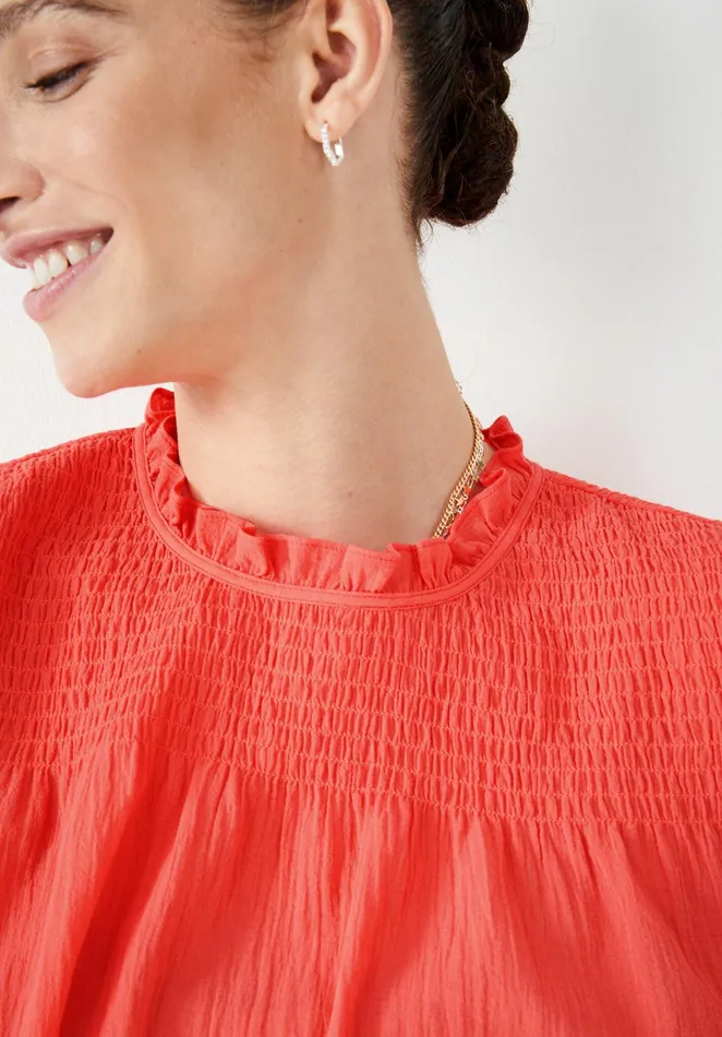 Tops and TShirts Women Hush Kara Shirred Top Coral