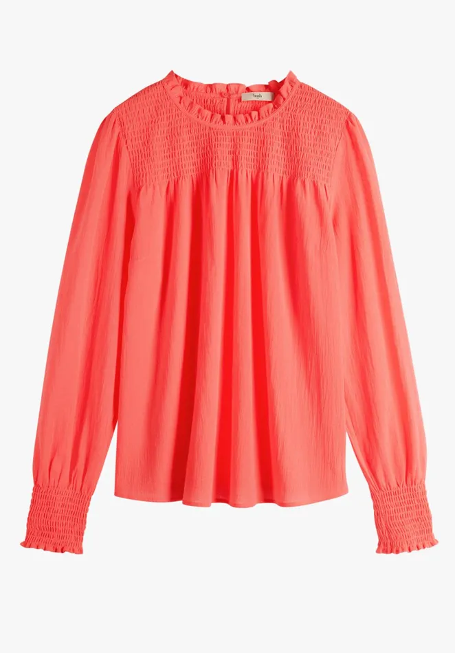 Tops and TShirts Women Hush Kara Shirred Top Coral