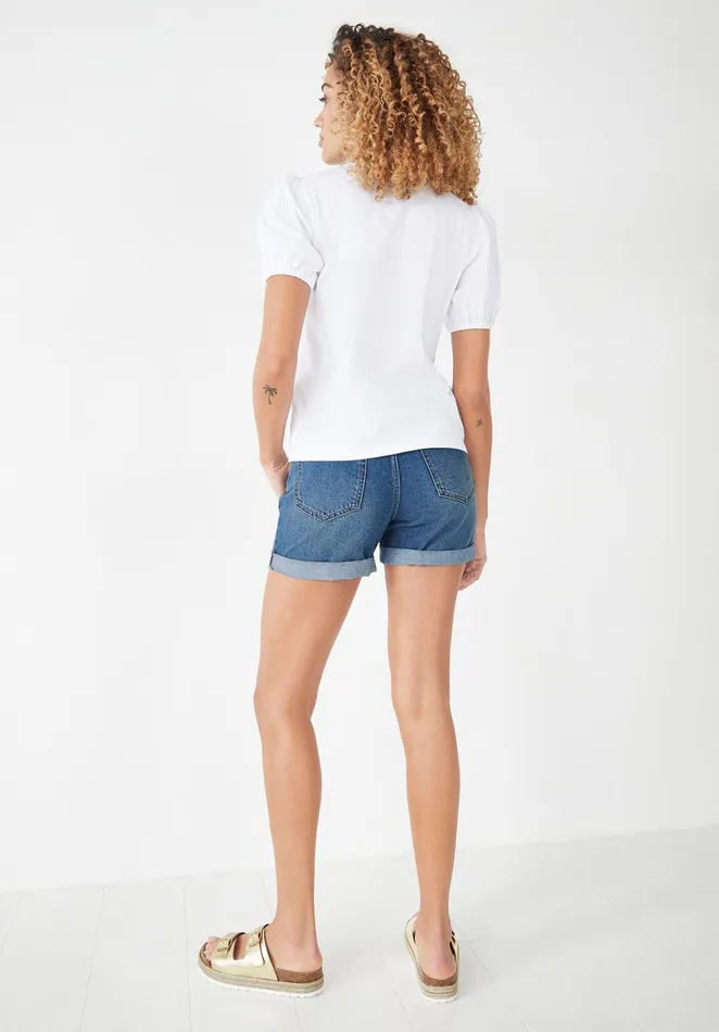 Tops and TShirts Women Hush Kendria Lace Collar TShirt White