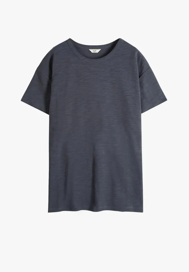 Tops and TShirts Women Hush Longline Cotton TShirt Washed Black