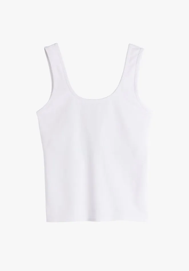 Tops and TShirts Women Hush Mara Slim Fit Vest White