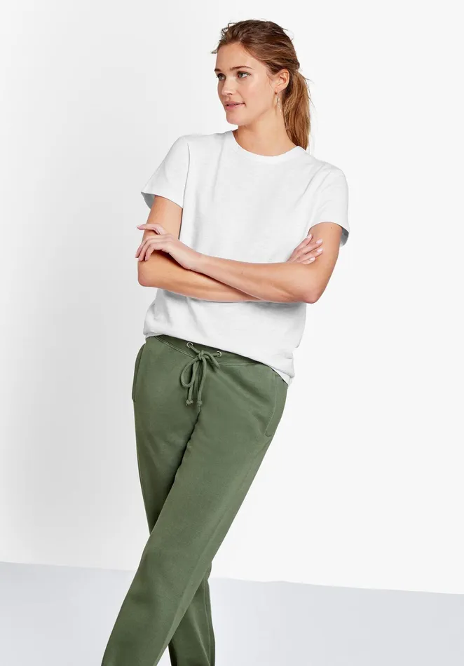 Tops and TShirts Women Hush Relaxed Crew Tee White