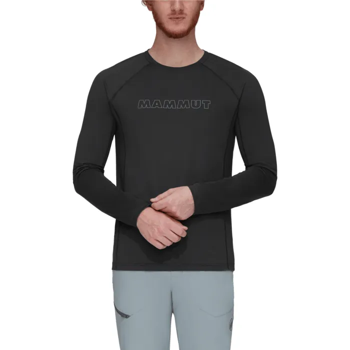 Tops Men Mammut Selun FL Longsleeve Logo Black Tops Men Mammut Selun FL Longsleeve Logo Black