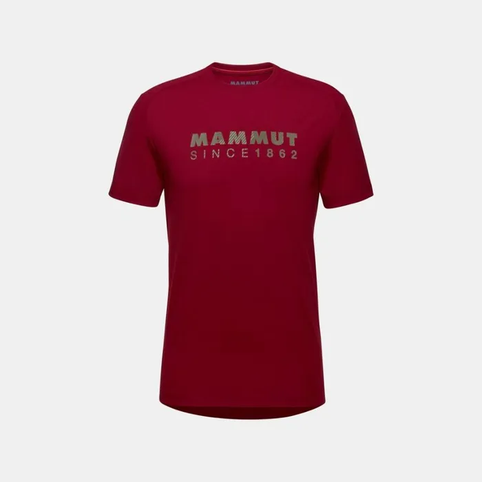 Tops Men Mammut Trovat TShirt Logo Blood Red