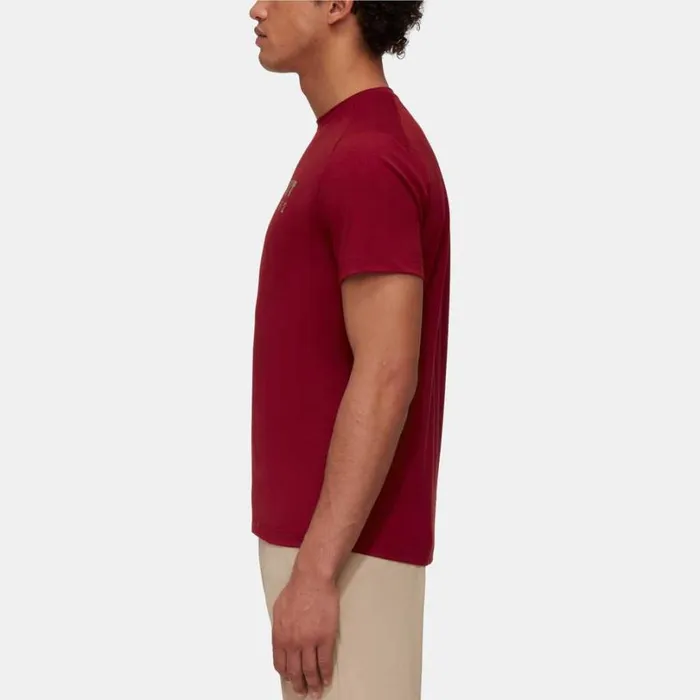 Tops Men Mammut Trovat TShirt Logo Blood Red Tops Men Mammut Trovat TShirt Logo Blood Red