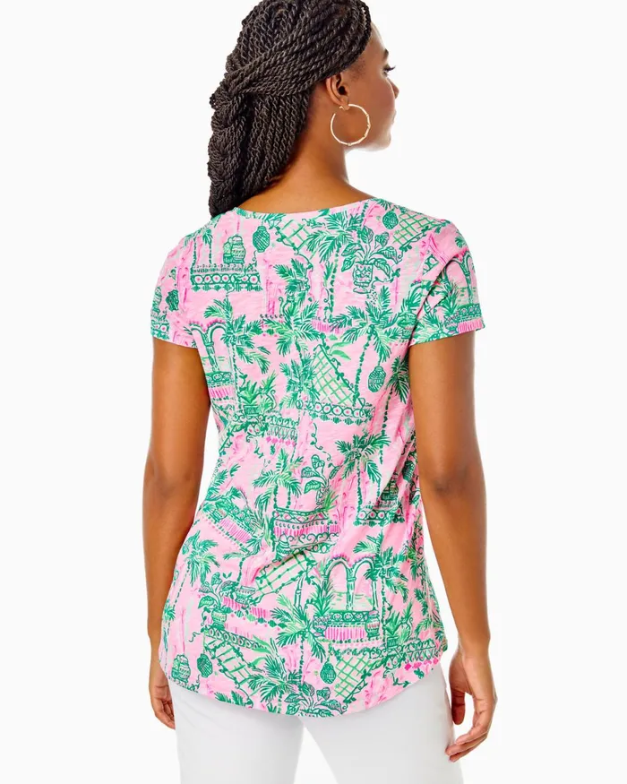 Tops WomenHome and Gifts Lilly Pulitzer Etta VNeck Top Mandevilla Baby Always Worth It