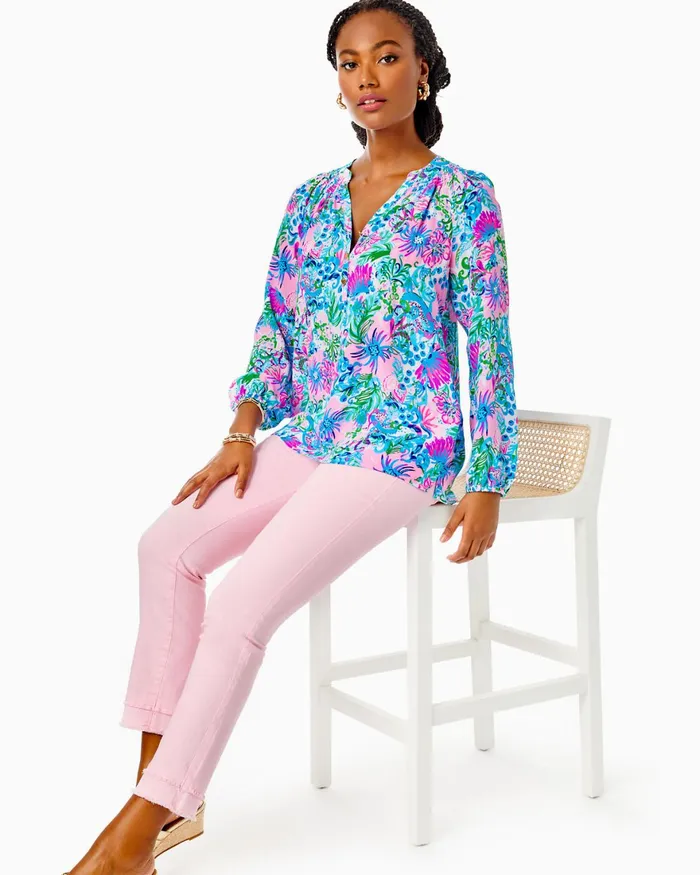 Tops Women Lilly Pulitzer Bowen Halter Top Mandevilla Baby Paradise Petals Tops Women Lilly Pulitzer Bowen Halter Top Mandevilla Baby Paradise Petals