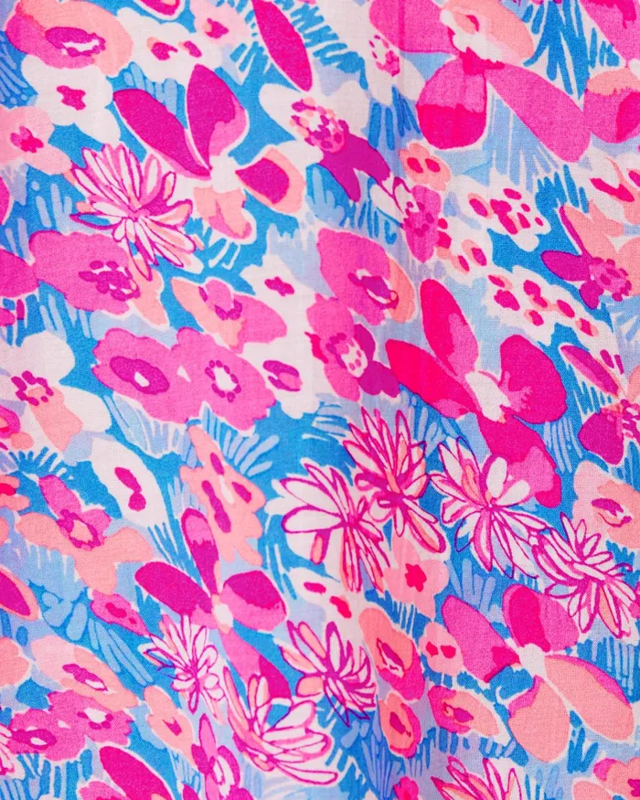 Tops Women Lilly Pulitzer Lourdes 34 Sleeve Cotton Top Aura Pink Baby Bloomer Tops Women Lilly Pulitzer Lourdes 34 Sleeve Cotton Top Aura Pink Baby Bloomer