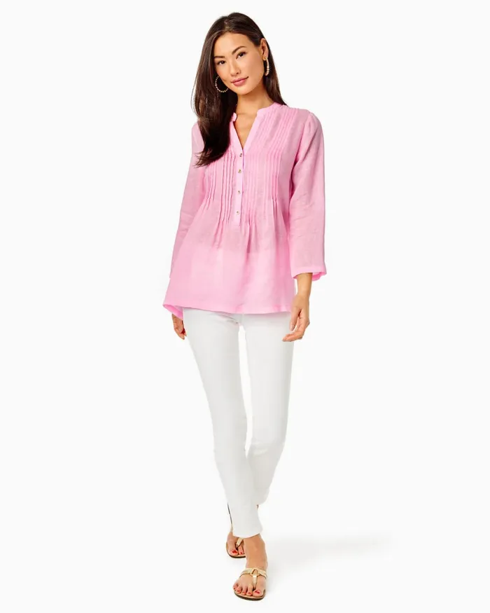 Tops Women Lilly Pulitzer Sarasota Tunic Top Mandevilla Baby