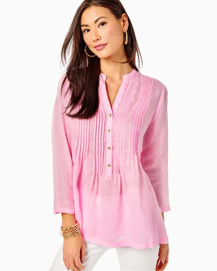 Tops Women Lilly Pulitzer Sarasota Tunic Top Mandevilla Baby