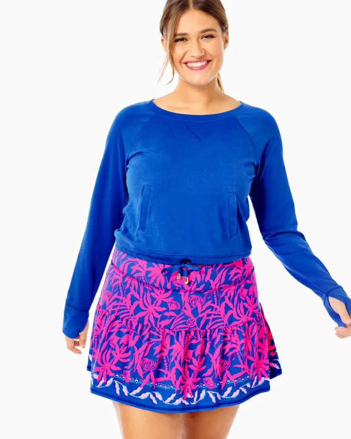 Tops Women Lilly Pulitzer UPF 50 Luxletic Karena Ruffle Sports Bra Pink Grenadine Flocking To Paradise Tops Women Lilly Pulitzer UPF 50 Luxletic Karena Ruffle Sports Bra Pink Grenadine Flocking To Paradise