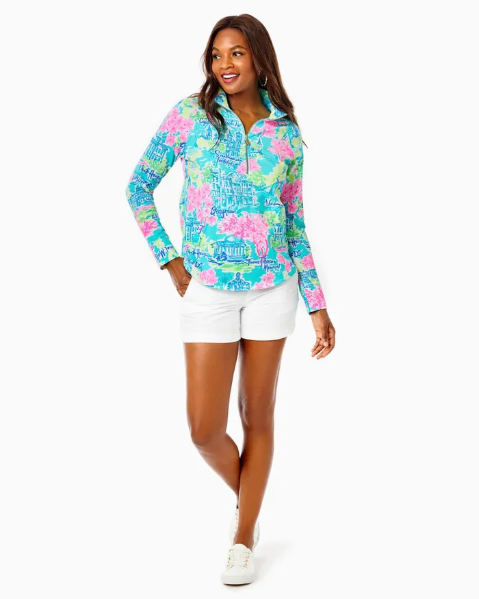 Tops Women Lilly Pulitzer UPF 50 Skipper Popover Multi Lilly Loves Dc Tops Women Lilly Pulitzer UPF 50 Skipper Popover Multi Lilly Loves Dc