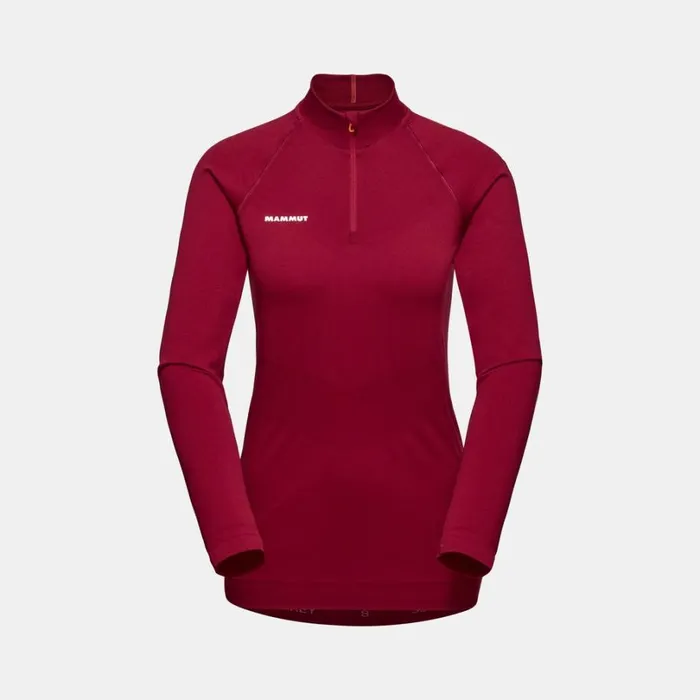 Tops Women Mammut Trift Half Zip Longsleeve Blood Red