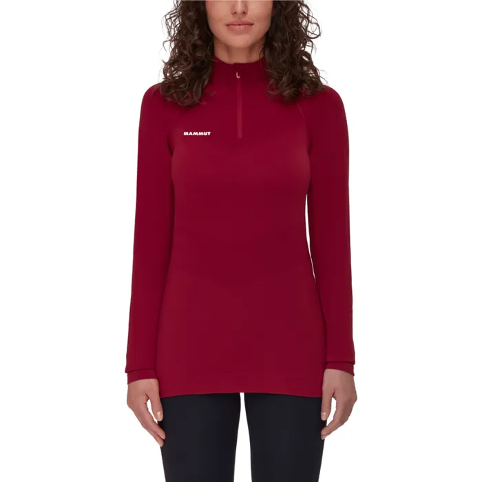 Tops Women Mammut Trift Half Zip Longsleeve Blood Red Tops Women Mammut Trift Half Zip Longsleeve Blood Red