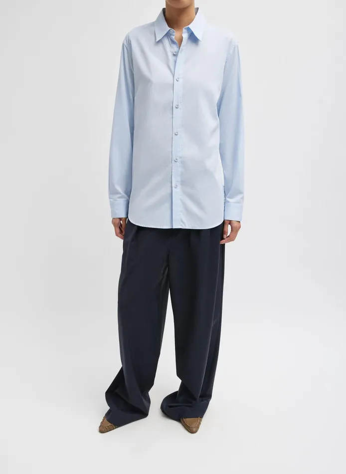Tops Women Tibi Shirting Charlie Men039s Slim Shirt