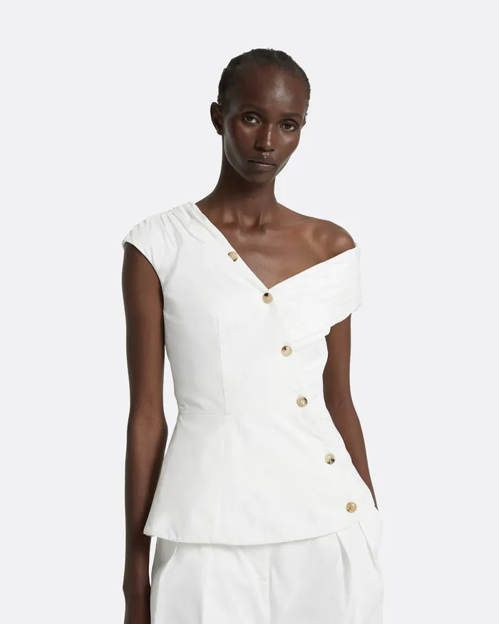 Tops Yaren Ivory Top Ivory 8211 Safiyaa Women