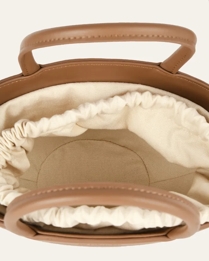TOTES Peque mini tote bag caramel raffia jomercer Women TOTES Peque mini tote bag caramel raffia jomercer Women