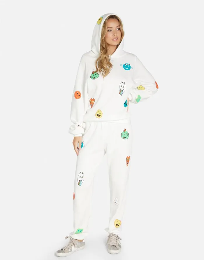 Trina Comic Emojis Milk Women Lauren Moshi Hoodies