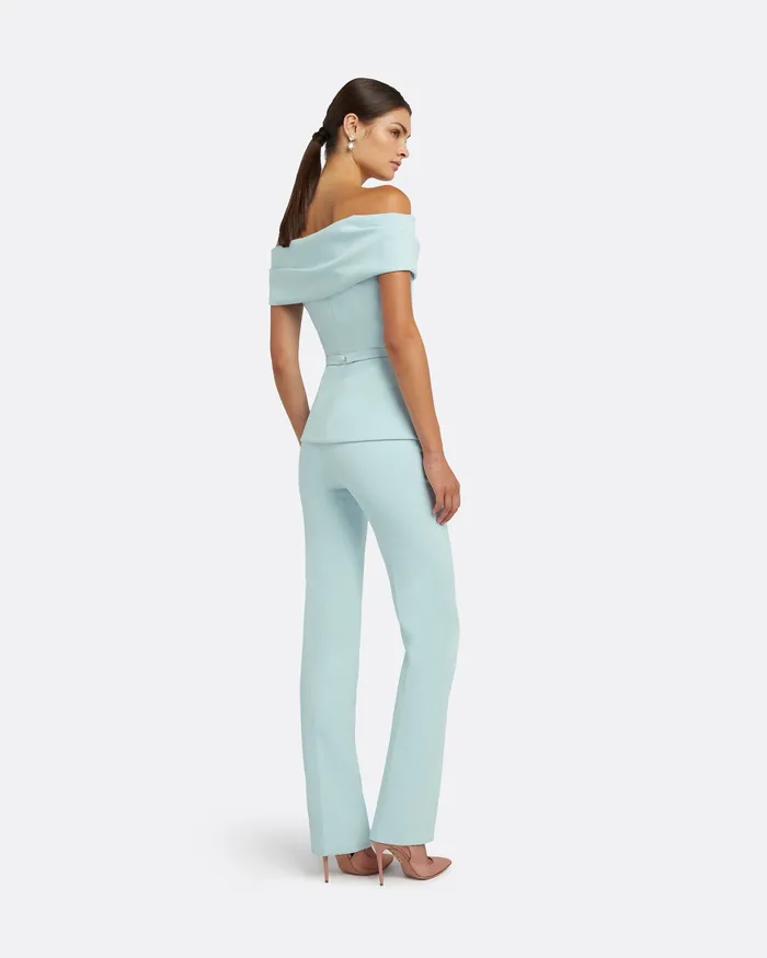Trousers Safiyaa Women Goldie Baby Blue Trousers Baby Blue
