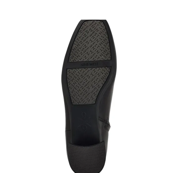 Trunke 92159 Square Toe Booties Black Leather Women Nine West Boots and Booties Trunke 92159 Square Toe Booties Black Leather Women Nine West Boots and Booties