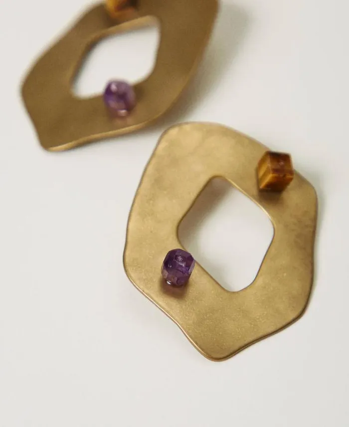 Twinset Jewellery Metal Oval Earring Coffee Chocolate 8211 Accessories