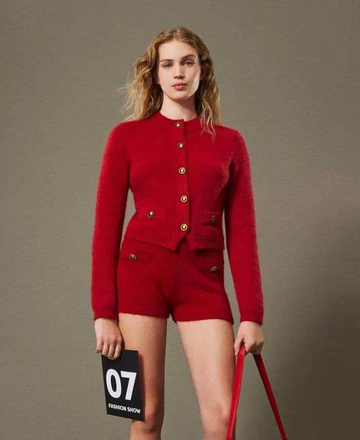 Twinset Jumpers And Cardigans 039Anne039 Mohair Blend Cardigan Venetian Red 8211 Clothing Twinset Jumpers And Cardigans 039Anne039 Mohair Blend Cardigan Venetian Red 8211 Clothing