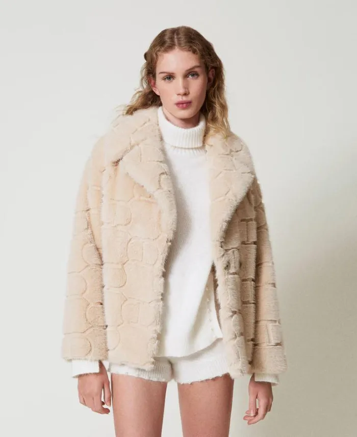 Twinset Jumpers And Cardigans Angora Blend Turtleneck With Pearls White Snow 8211 Clothing