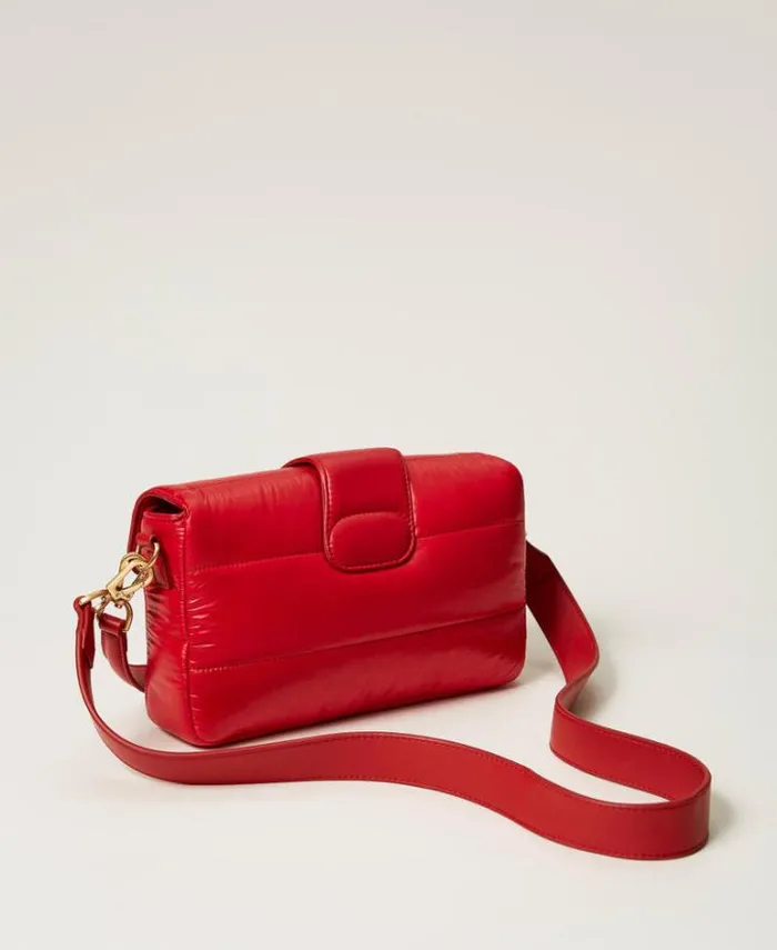 Twinset Shoulder Bags 039Amie Ski039 Medium Nylon Shoulder Bag Venetian Red 8211 Bags