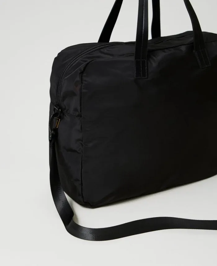 Twinset Shoulder Bags Technical Fabric Shopper Bag Black 8211 Bags