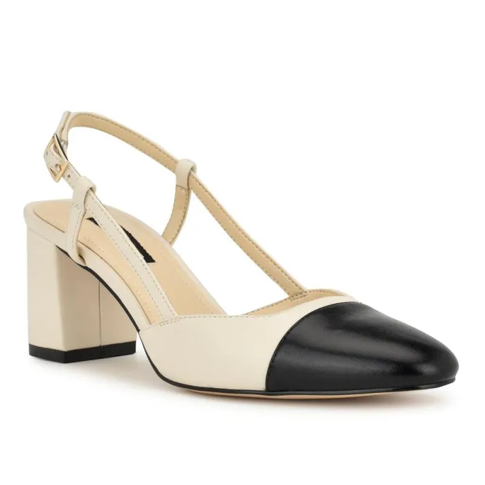 Unda Slingback Heels Ivory Women Nine West Heels Unda Slingback Heels Ivory Women Nine West Heels