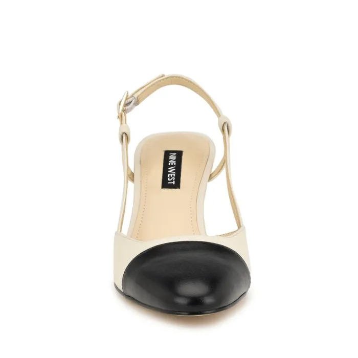 Unda Slingback Heels Ivory Women Nine West Heels Unda Slingback Heels Ivory Women Nine West Heels